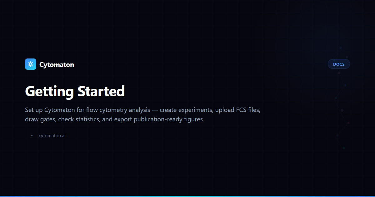 Getting Started — Cytomaton Docs